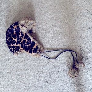 Betsey Johnson Fur Trapper Hat